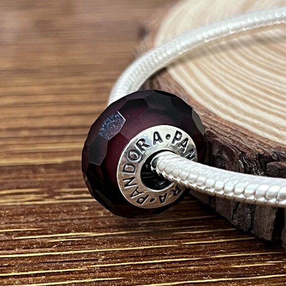 Pandora Red Fascination Faceted Murano Glass Charms - Picture 5 of 5